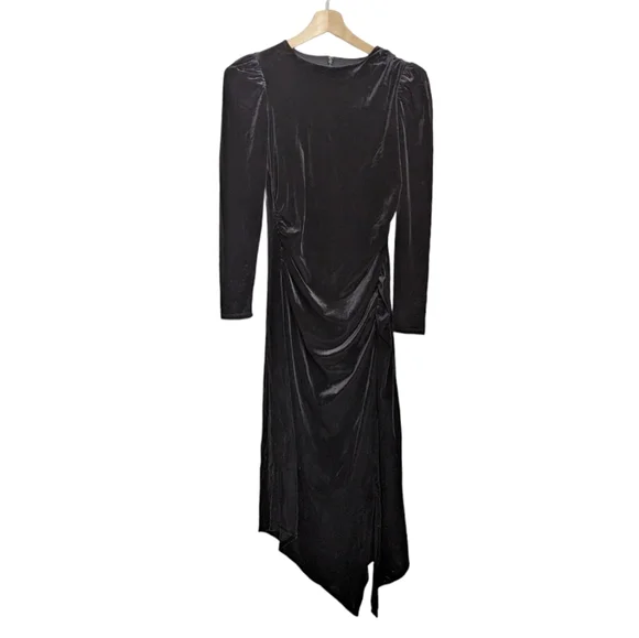 frill neck midi dress Sail To Sable Ruffle Neck Midi Dress